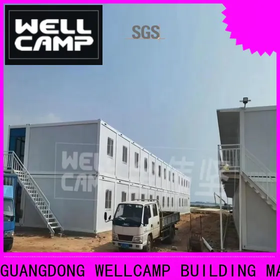 WELLCAMP, WELLCAMP prefab house, WELLCAMP container house container house with walkway for dormitory