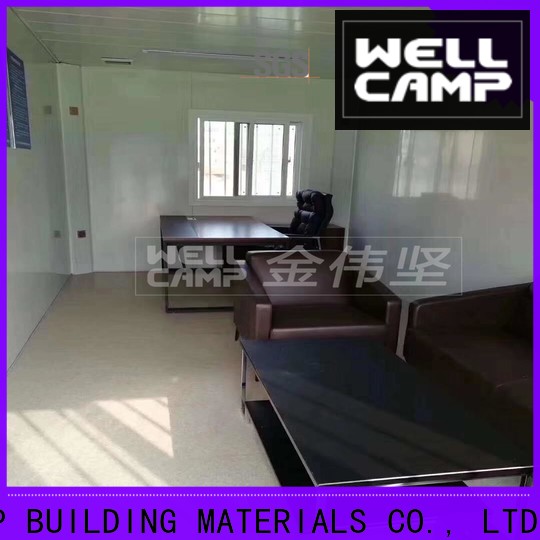 WELLCAMP, WELLCAMP prefab house, WELLCAMP container house fast install container house with walkway for apartment