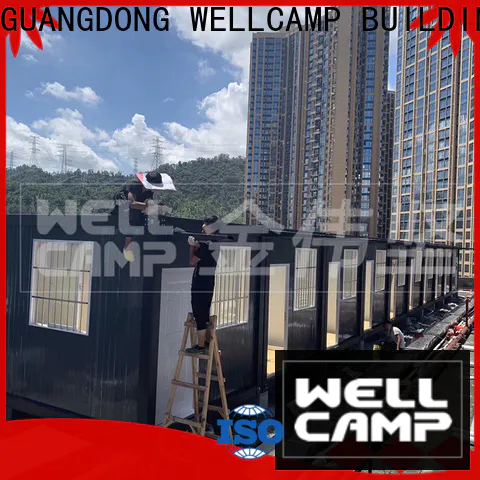 WELLCAMP, WELLCAMP prefab house, WELLCAMP container house prefab house china with walkway for office