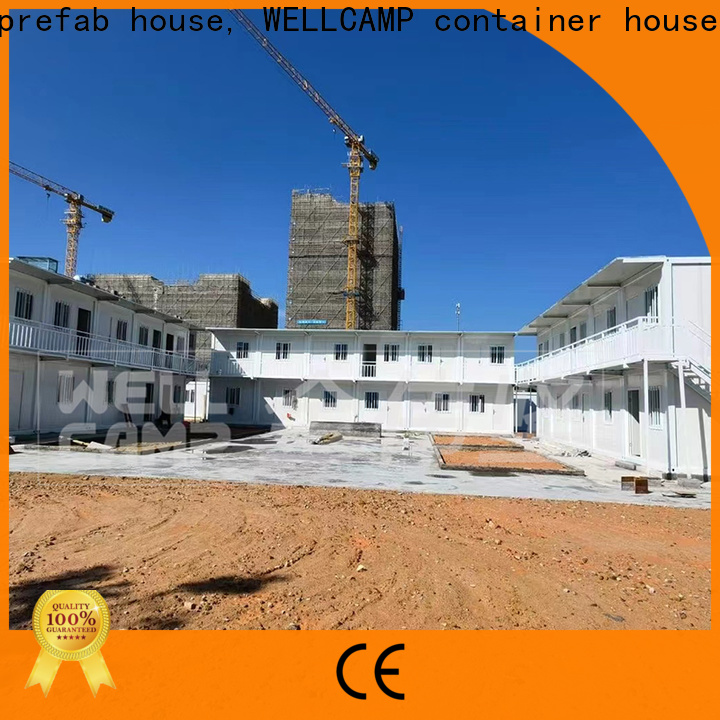 WELLCAMP, WELLCAMP prefab house, WELLCAMP container house modern flat pack container house with walkway online
