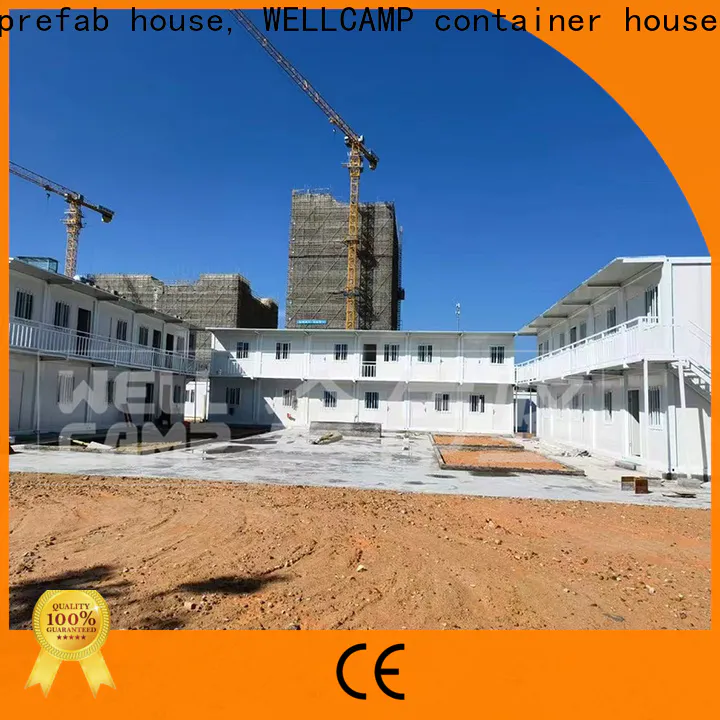 WELLCAMP, WELLCAMP prefab house, WELLCAMP container house modern flat pack container house with walkway online