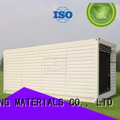 shipping container house for villa resort PVC tile Fire proof door Aluminum sliding WELLCAMP, WELLCAMP prefab house, WELLCAMP container house Brand modern shipping container house