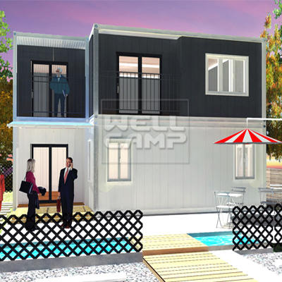 WELLCAMP, WELLCAMP prefab house, WELLCAMP container house-Container Villa 2 Story Modern Manufactur-1
