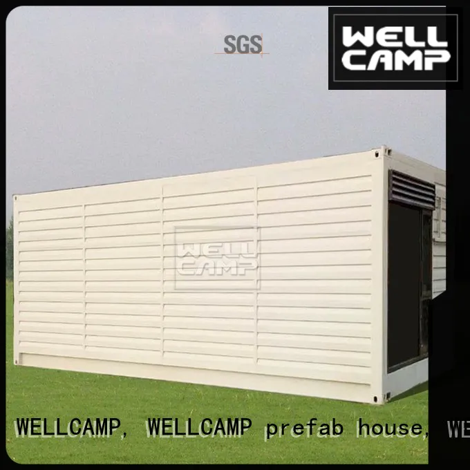 Wholesale PVC tile shipping container house for villa resort FC board WELLCAMP, WELLCAMP prefab house, WELLCAMP container house Brand