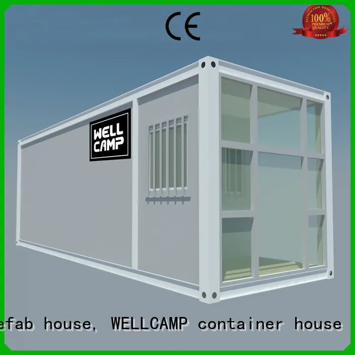 WELLCAMP, WELLCAMP prefab house, WELLCAMP container house Brand flat wool flat pack storage container house supplier