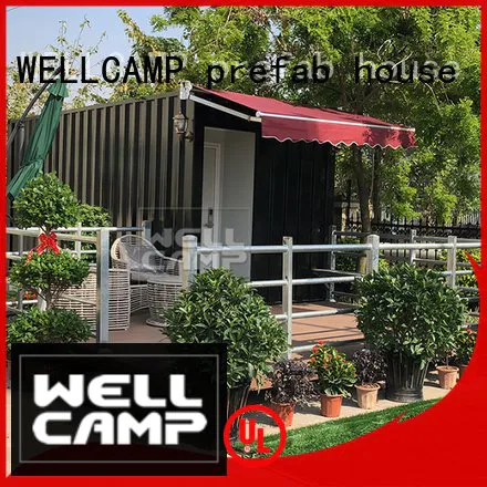 shipping container house for villa resort PVC tile FC board modern shipping container house WELLCAMP, WELLCAMP prefab house, WEL