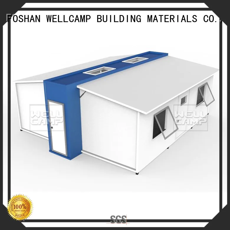 Hot expandable shelter WELLCAMP, WELLCAMP prefab house, WELLCAMP container house Brand