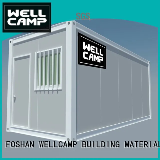 WELLCAMP, WELLCAMP prefab house, WELLCAMP container house Brand flat wellcamp container flat pack storage container