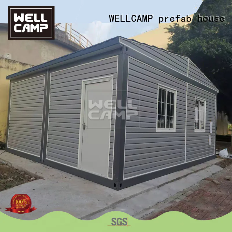 WELLCAMP, WELLCAMP prefab house, WELLCAMP container house extended crate homes with walkway for office